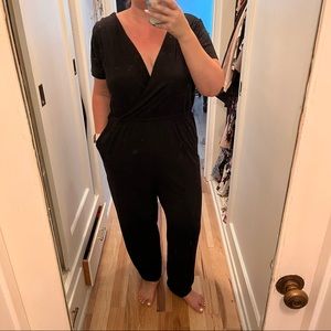 Black Jersey Jumpsuit 1X Plus.